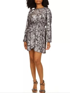Micheal Kors Paisley Wrap Cocktail Date Night Brunch Ladies Day Out Mini Dress